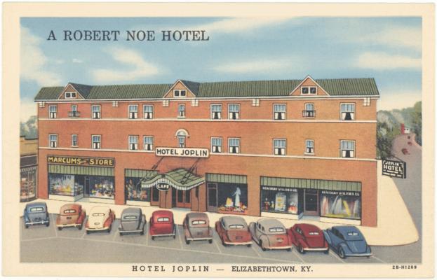 Hotel Joplin - Elizabethtown, KY. A Robert Noe Hotel. (Printed verso reads: 