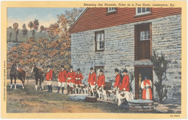 Blessing the Hounds, Prior to a Fox Hunt, Lexington, Ky