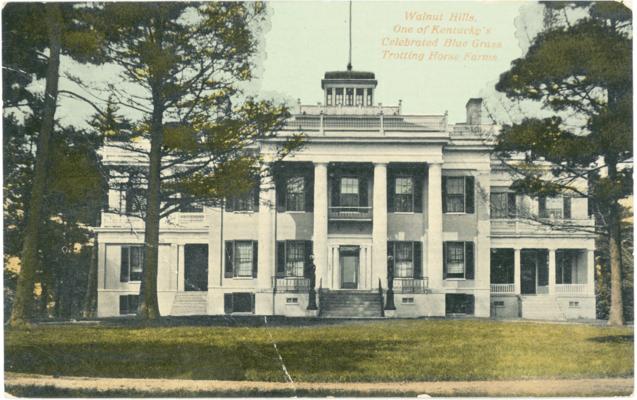 Walnut Hills [sic Hall], One of Kentucky's Celebrated Blue Grass Trotting Horse Farms