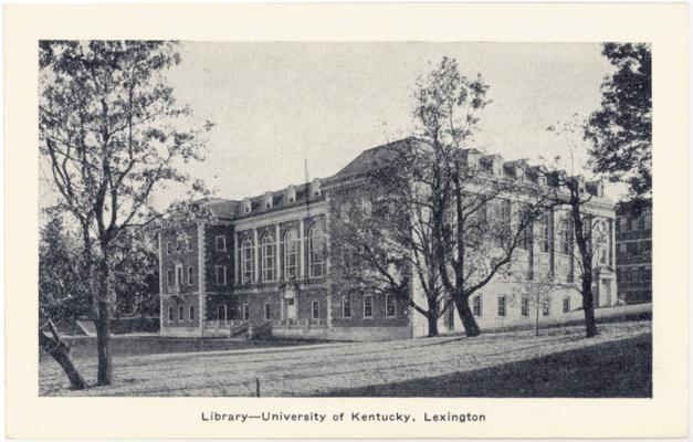 Library - University of Kentucky, Lexington. (Printed verso reads: 