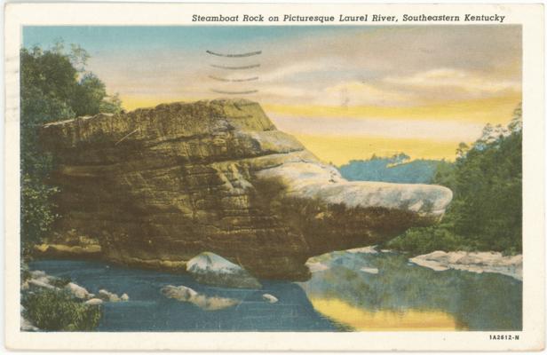 Steamboat Rock on Picturesque Laurel River, Southeastern Kentucky