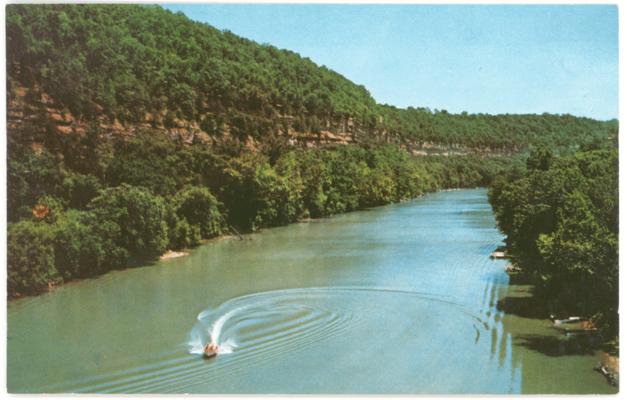 Kentucky Palisades, Kentucky River, On U.S. Highway 68, Central Kentucky. (Printed verso reads: 