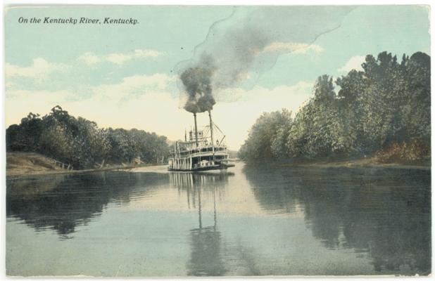 On the Kentucky River. [Steam Boat] 2 copies