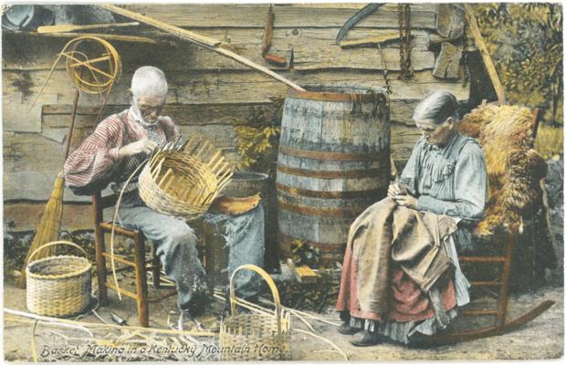 Basket Making in a Kentucky Mountain Home