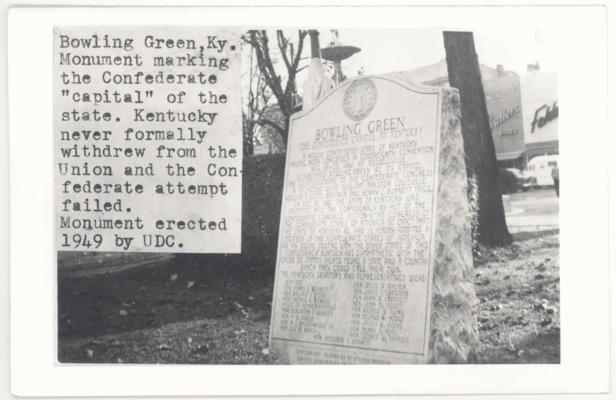 Monument marking the Confederate 