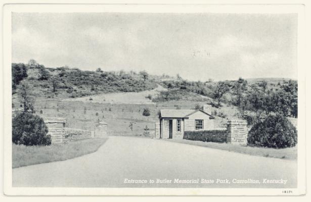 Entrance to Butler Memorial State Park (No Postmark)