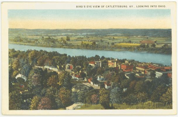 Bird's Eye View of Catlettsburg, Ky., Looking Into Ohio. (No Postmark)