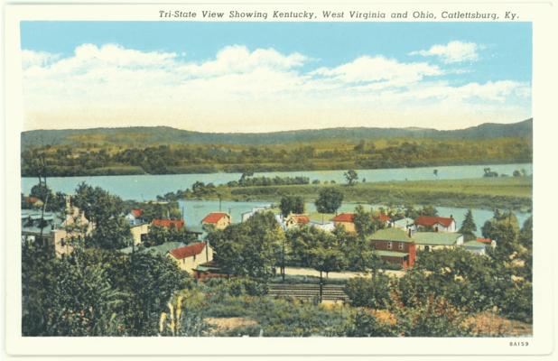 Tri-State View Showing Kentucky, West Virginia and Ohio. (No Postmark)