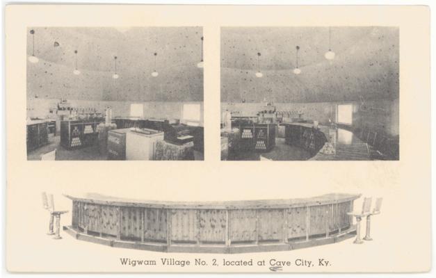 Wigwam Village No. 2, located at Cave City, Ky. (Printed verso reads: 
