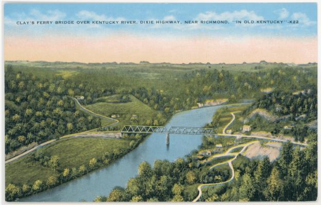 Clay's Ferry Bridge over Kentucky River, Dixie Highway, Madison County, 