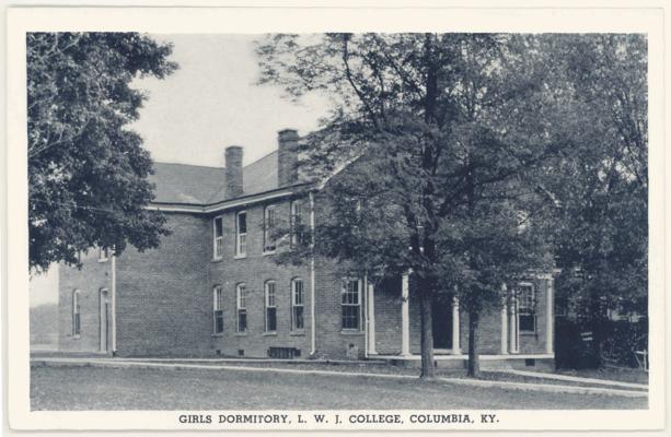 Girl's Dormitory, L.W. J. [Lindsay Wilson Junior] College (No Postmark)