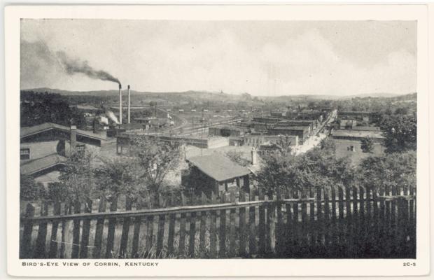 Bird's Eye View of Corbin, Kentucky (No Postmark)