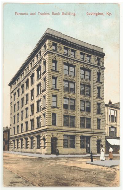 Farmers and Traders Bank Building (Postmarked 1908)