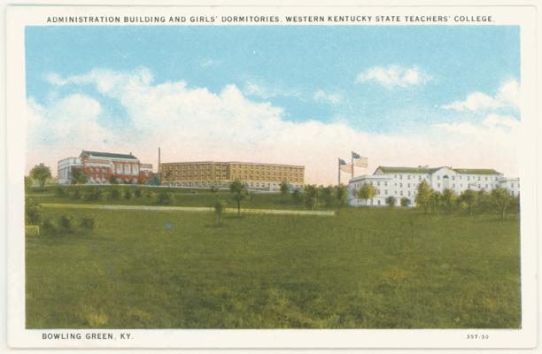 Administration Building And Girls' Dormitories, Western Kentucky State Teachers' College. (No Postmark)