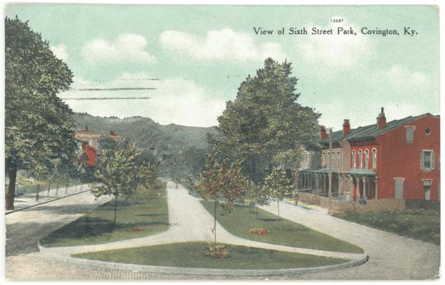 View of Sixth Street Park (Postmarked 1909)