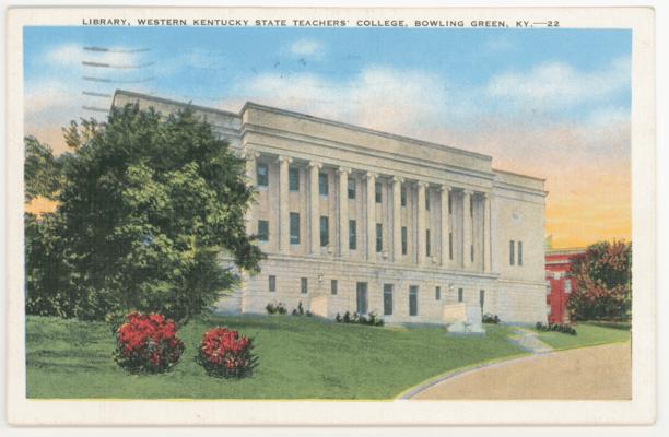 Library, Western Kentucky State Teachers' College, KY - 22. (Printed verso reads: 