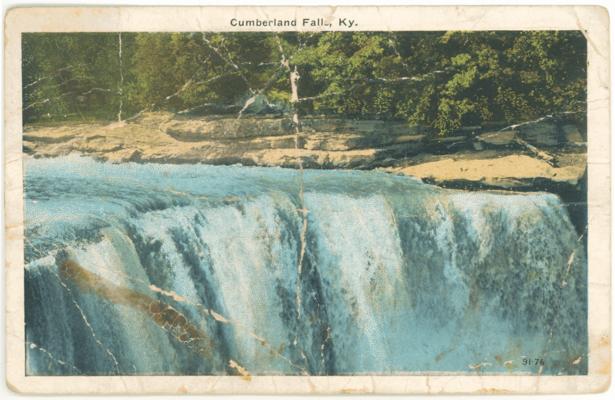 Cumberland Falls [Damaged] (Postmark Damaged)