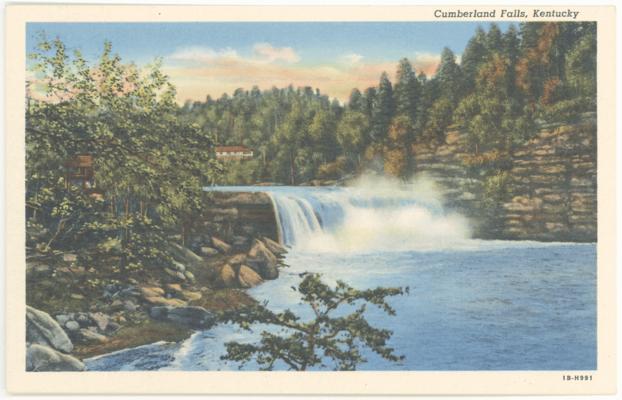 Cumberland Falls, Cumberland Falls State Park, Kentucky. (Printed verso reads: 