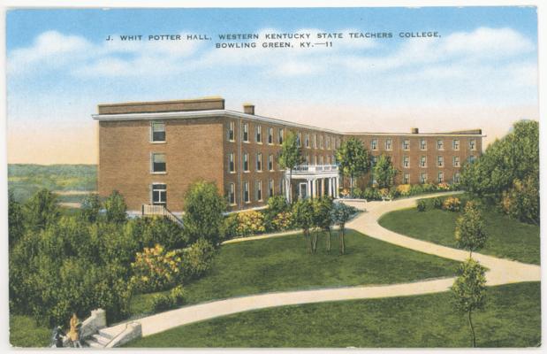 J. Whit Potter Hall, Western Kentucky State Teachers' College, KY. - 11. (No Postmark)