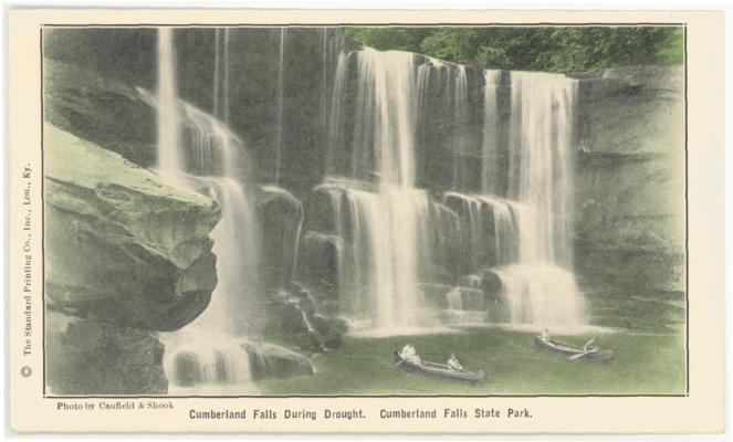 Cumberland Falls During Drought. Cumberland Falls State Park. (No Postmark) 2 copies