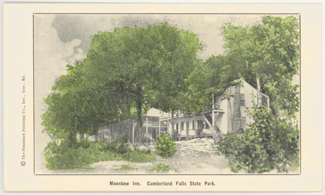 Moonbow Inn, Cumberland Falls State Park. (One Card Postmarked 1934) 2 copies