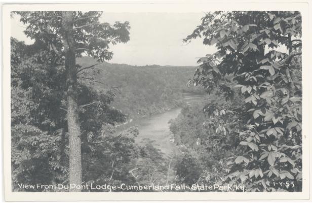 View from DuPont Lodge (Postmarked 1940)