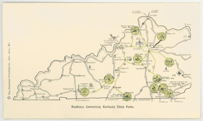 Roadways Connecting Kentucky State Parks