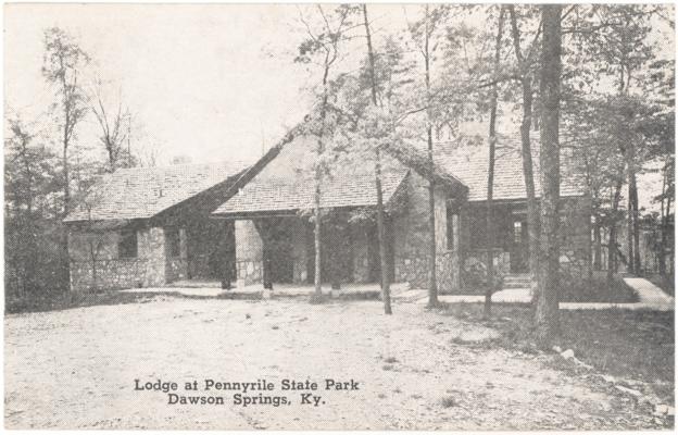 Lodge at Pennyrile State Park (Postmarked 1948)