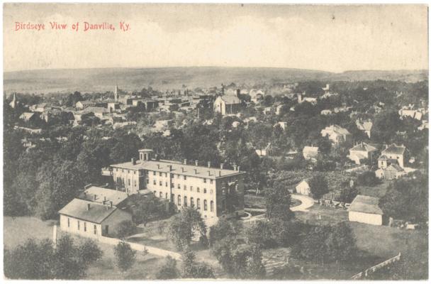 Birdseye View of Danville, Ky. (Postmarked 1908)