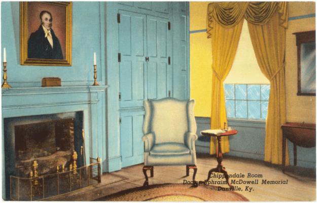 Chippendale Room, Doctor Ephraim McDowell Memorial (Printed verso reads: 