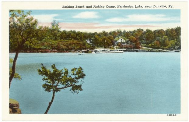 Bathing Beach and Fishing Camp, Herrington Lake, near Danville, Ky. (No Postmark)