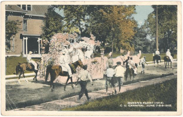 Queen's Float (1914), C.U. Carnival, June 7-8-9-1915. (Postmarked 1915)