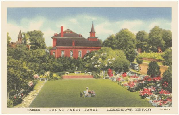 Garden - Brown-Pusey House (No Postmark)