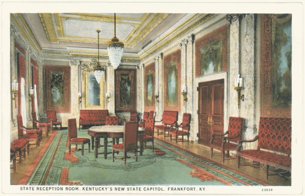 State Reception Room, Kentucky's New State Capitol. 3 copies