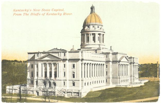 Kentucky's New State Capitol, From The Bluffs of Kentucky River