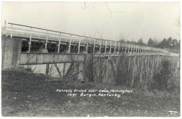 Kennedy Bridge over Lake Herrington near Burgin, Kentucky (No Postmark)