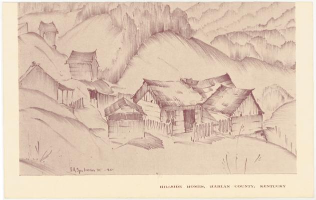 Hillside Homes. [Drawing by J.A. Spelman III, 1940]