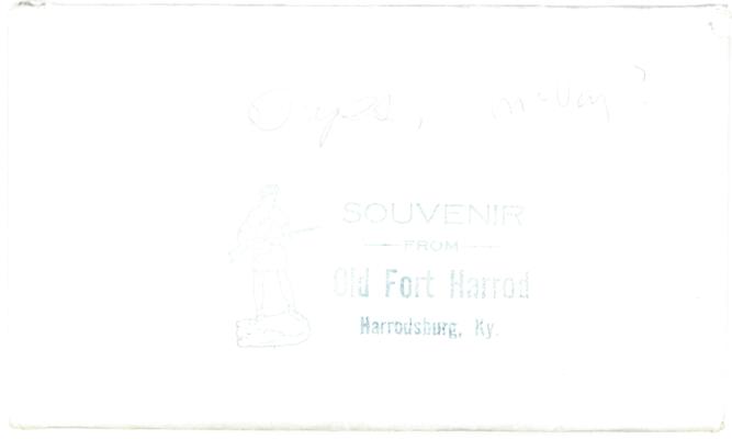 Souvenir From Old Fort Harrod, Pioneer Memorial State Park. [Folder of 10 Images]