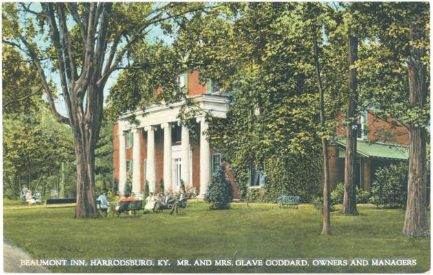 Beaumont Inn. Mr. and Mrs. Glave Goddard, Owners and Managers. (Printed verso reads: 