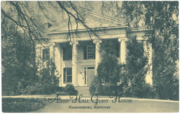 Aspen Hall Guest House. (Printed verso reads: 