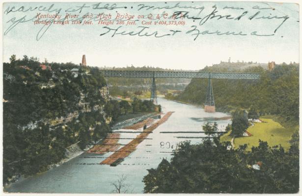Kentucky River and High Bridge on Q & C. [Queen & Crescent] R.R