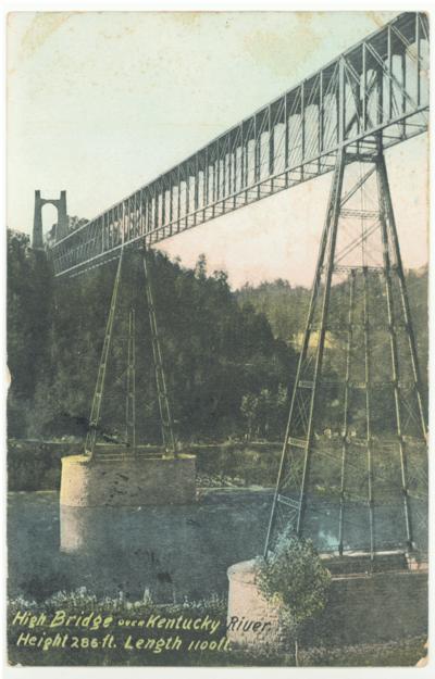 High Bridge over Kentucky River - Height 286 ft. Length 1100 ft