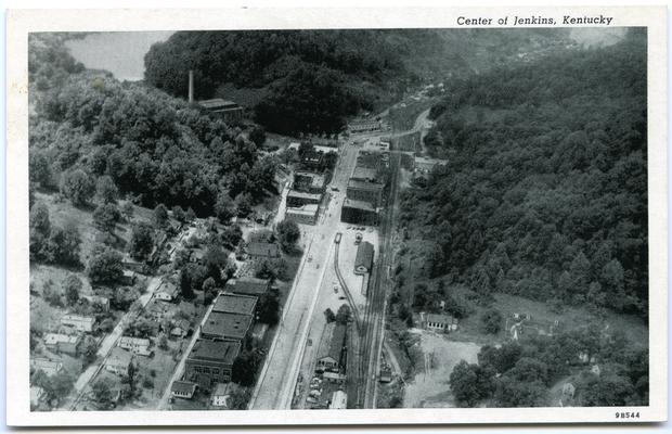 Center of Jenkins. [Aerial View] (Printed verso reads: 