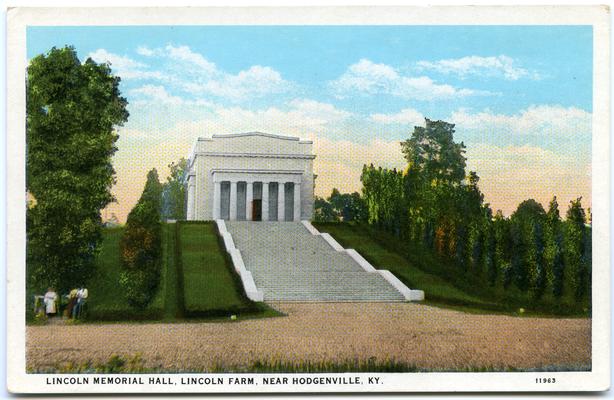 Lincoln Memorial Hall, Lincoln Farm, near Hodgenville, Ky. 2 copies