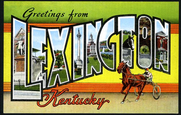 Greetings From Lexington. [Generic Scenery Card] 3 copies