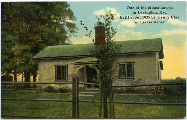 One of the oldest houses in Lexington, built about 1825 by Henry Clay for his Gardener