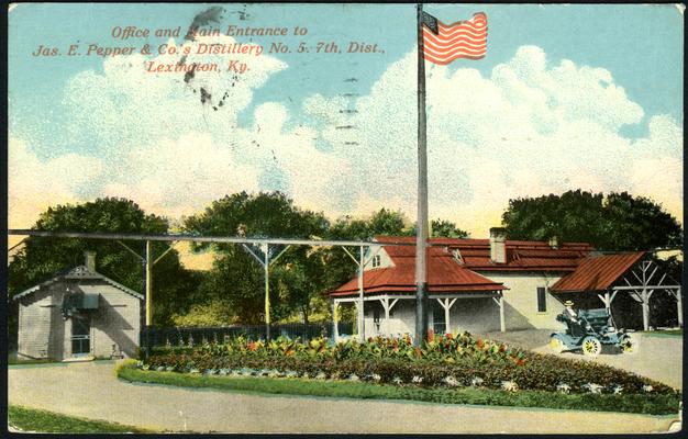 Office and Main Entrance to Jas. E. Pepper & Co.'s Distillery No. 5 7th Dist