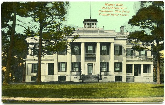 Walnut Hills, One of Kentucky's Celebrated Blue Grass Trotting Horse Farms. [Same Print As Box 3, No. 491.]