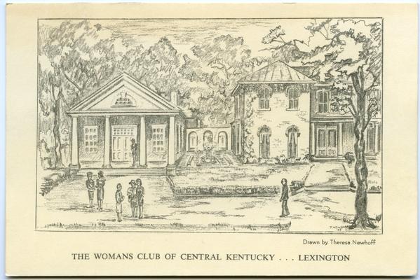The Womans Club Of Central Kentucky. [Drawing]