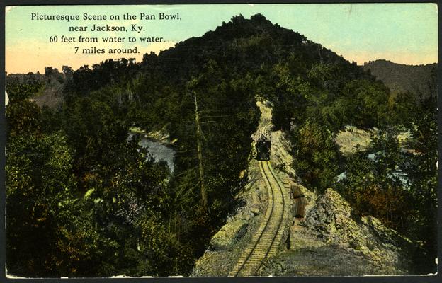 Picturesque Scene On The Pan Bowl, Near Jackson, KY. 60 Feet From Water To Water, 7 Miles Around